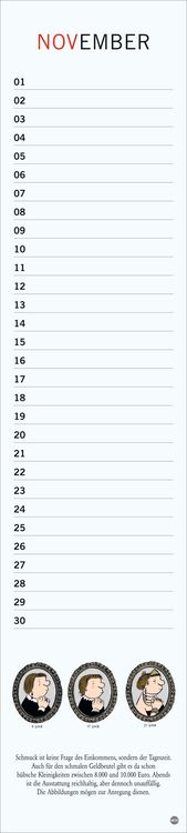 Produktbild: Loriot Geburtstagskalender Langplaner