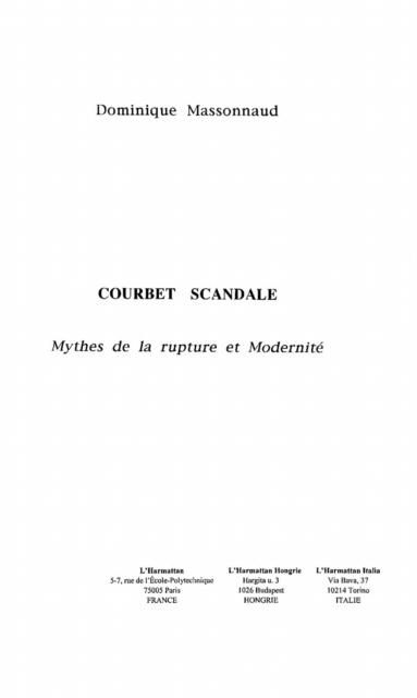 Produktbild: Courbet scandale