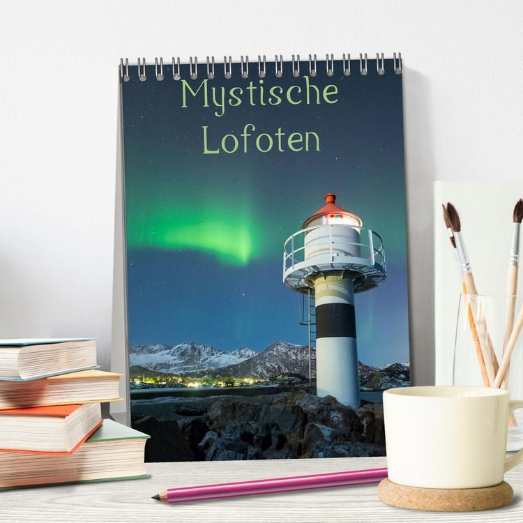Produktbild: Mystische Lofoten (Tischkalender 2026 DIN A5 hoch), CALVENDO Monatskalender