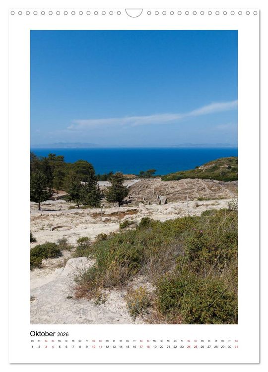 Produktbild: Rhodos, die Sonneninsel (Wandkalender 2026 DIN A3 hoch), CALVENDO Monatskalender