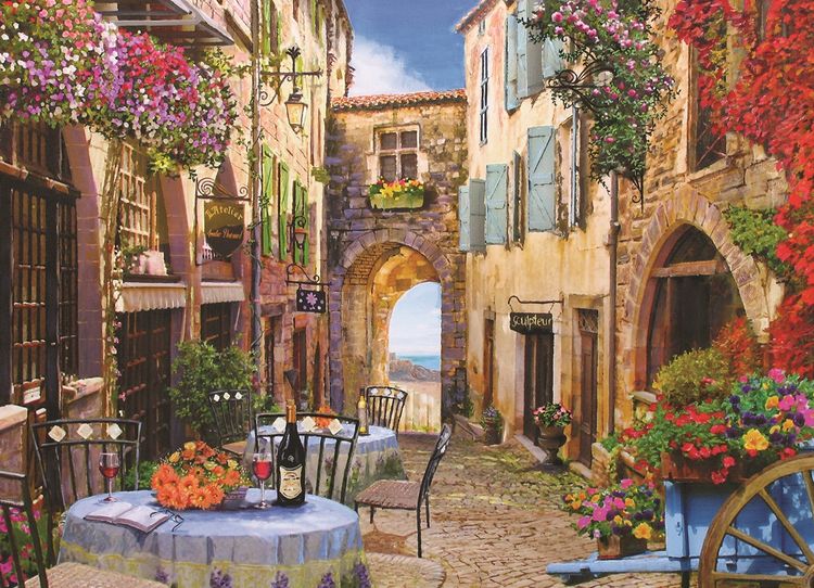 Produktbild: COBBLE HILL PUZZLES - Franz&ouml;sisches Dorf 1000 Teile