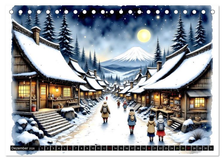Produktbild: Japans Seele im Jahreslauf (Tischkalender 2026 DIN A5 quer), CALVENDO Monatskalender