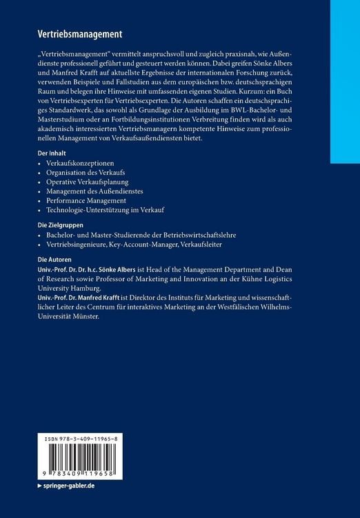 Produktbild: Vertriebsmanagement