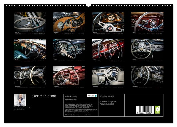 Produktbild: Oldtimer inside (hochwertiger Premium Wandkalender 2026 DIN A2 quer), Kunstdruck in Hochglanz