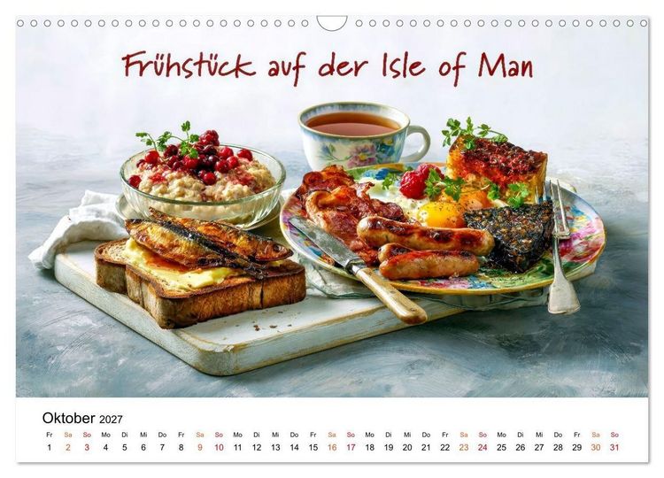 Produktbild: Fr&uuml;hst&uuml;cksreise durch Europa (Wandkalender 2027 DIN A3 quer), CALVENDO Monatskalender