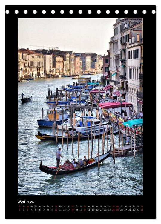 Produktbild: Venedig (Tischkalender 2026 DIN A5 hoch), CALVENDO Monatskalender