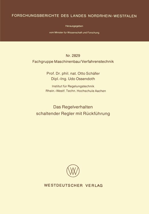 Produktbild: Das Regelverhalten schaltender Regler mit R&uuml;ckf&uuml;hrung