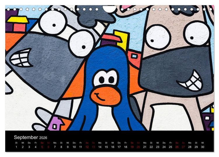 Produktbild: Graffiti und Street Art in La Paz (Wandkalender 2026 DIN A4 quer), CALVENDO Monatskalender