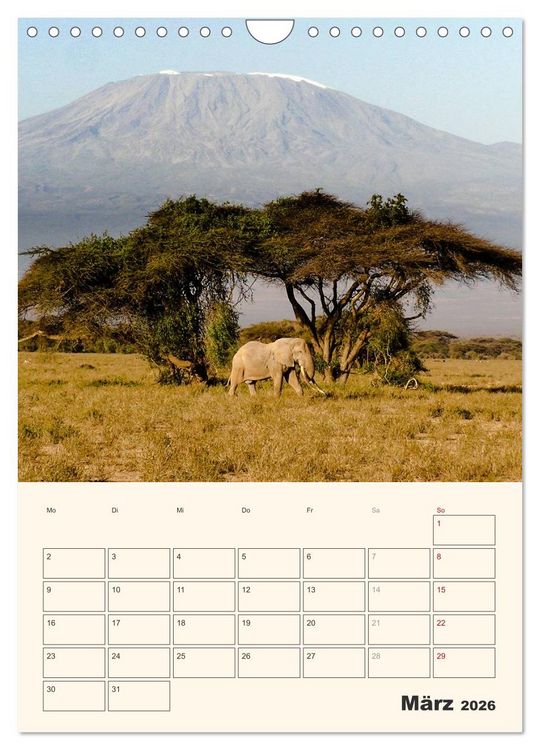 Produktbild: Kenia - Terminplaner (Wandkalender 2026 DIN A4 hoch), CALVENDO Monatskalender