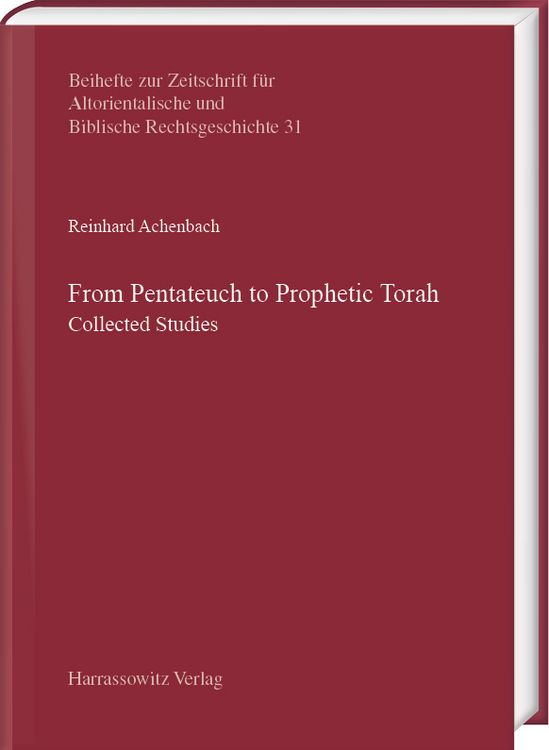 Produktbild: From Pentateuch to Prophetic Torah