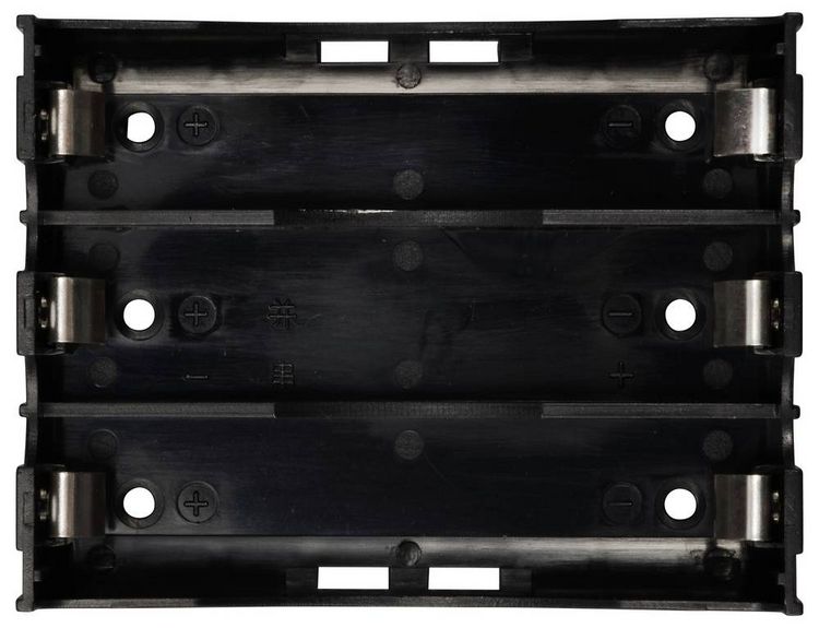 Produktbild: TRU COMPONENTS TC-13220712 Batteriehalter 3x 18650 Kontaktpole (L x B x H) 78 x 60 x 21mm