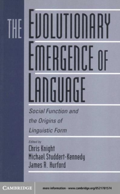 Produktbild: Evolutionary Emergence of Language