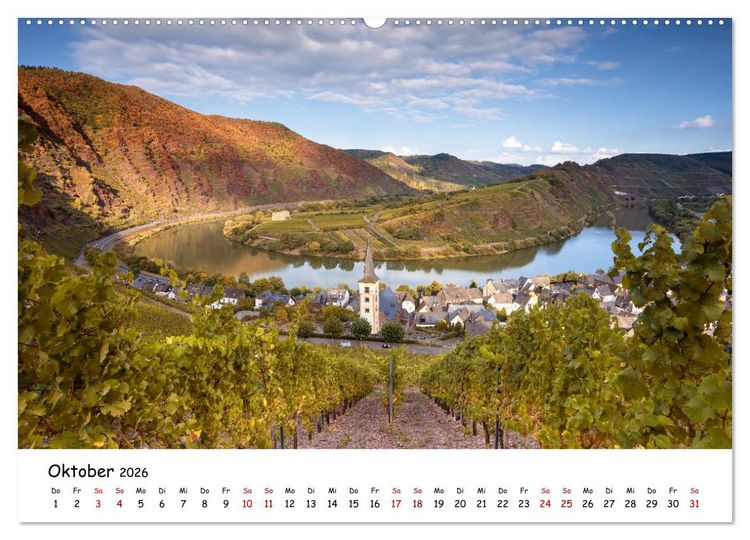Produktbild: Heimat Entdecken - Die Mosel (hochwertiger Premium Wandkalender 2026 DIN A2 quer), Kunstdruck in Hochglanz