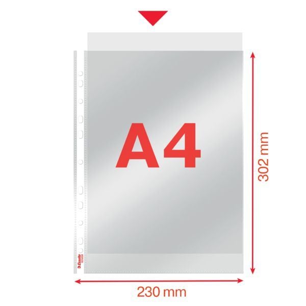Produktbild: LEITZ Prospekth&uuml;llen Standard 60&micro; glasklar DIN A4 50 st&uuml;ck