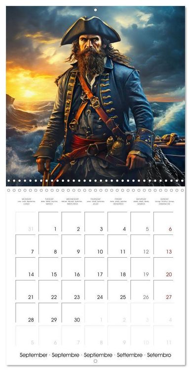 Produktbild: Pirates - Exciting voyages in the Caribbean (Wall Calendar 2026 12 &times; 12 Inch) CALVENDO 12 Month Wall Calendar