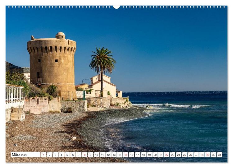 Produktbild: Korsika - Bastia und das Cap Corse (Wandkalender 2026 DIN A2 quer), CALVENDO Monatskalender