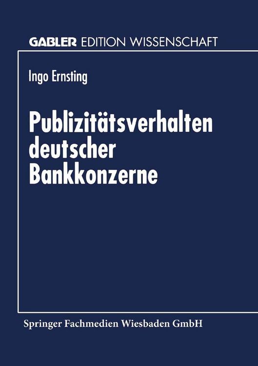 Produktbild: Publizit&auml;tsverhalten deutscher Bankkonzerne