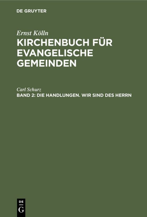 Produktbild: Die Handlungen. Wir sind des Herrn