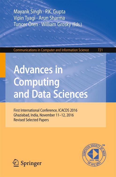 Produktbild: Advances in Computing and Data Sciences