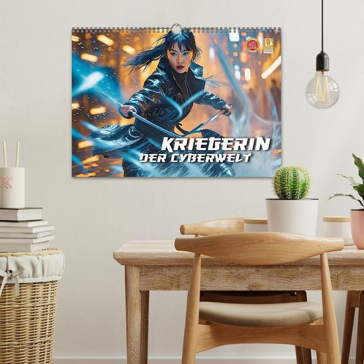 Produktbild: Kriegerin der Cyberwelt (Wandkalender 2026 DIN A3 quer), CALVENDO Monatskalender