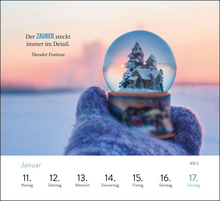 Produktbild: Wochenkalender 2027: Gl&uuml;cksmomente f&uuml;r jeden Tag