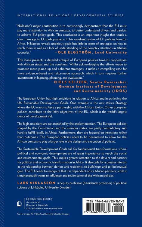 Produktbild: European Union, Africa and the Sustainable Development Goals