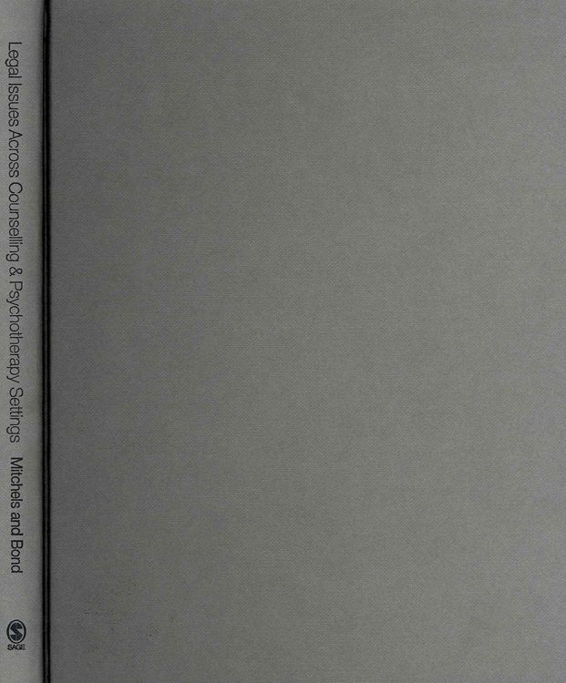 Produktbild: Mitchels, B: Legal Issues Across Counselling & Psychotherapy