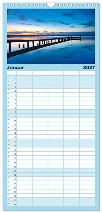 Produktbild: Familienplaner 2027 - Starnberger Seeblicke mit 5 Spalten (Wandkalender, 21 x 45 cm) CALVENDO