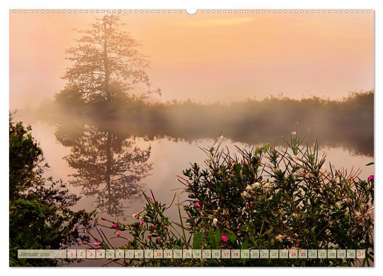 Produktbild: Morgengl&uuml;hen & Nebelschimmer (hochwertiger Premium Wandkalender 2026 DIN A2 quer), Kunstdruck in Hochglanz