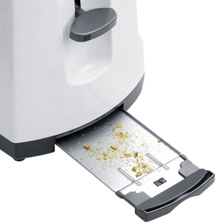 Produktbild: Severin AT 2234 Doppel-Langschlitztoaster mit Br&ouml;tchenaufsatz Wei&szlig;, Grau