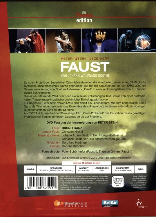 Produktbild: Faust - Die Theater Edition [4 DVDs]