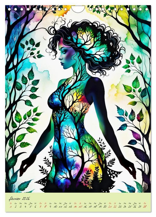 Produktbild: L'&eacute;l&eacute;gance de la nature (Calendrier mural 2026 DIN A4 horizontal), CALVENDO calendrier mensuel