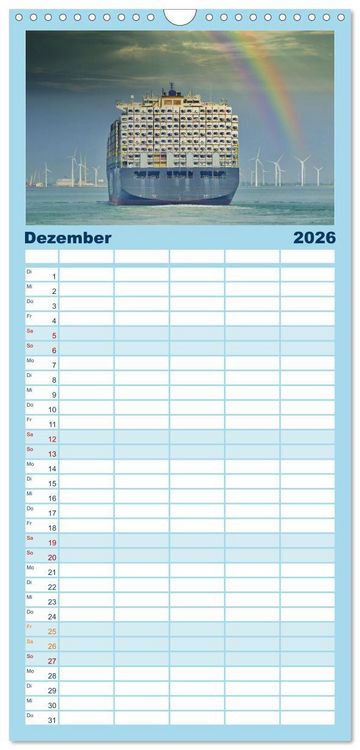 Produktbild: Familienplaner 2026 - Zeeland - Wasser, Sand und Meer mit 5 Spalten (Wandkalender, 21 x 45 cm) CALVENDO