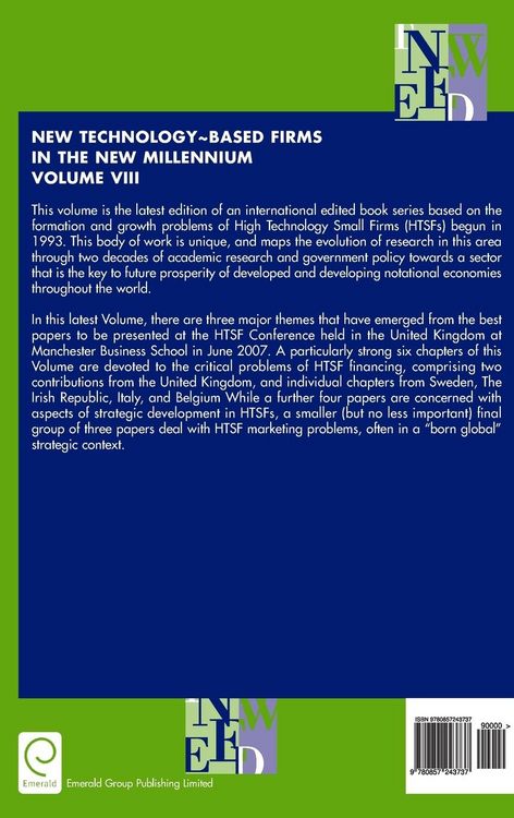 Produktbild: New Technology-Based Firms in the New Millennium
