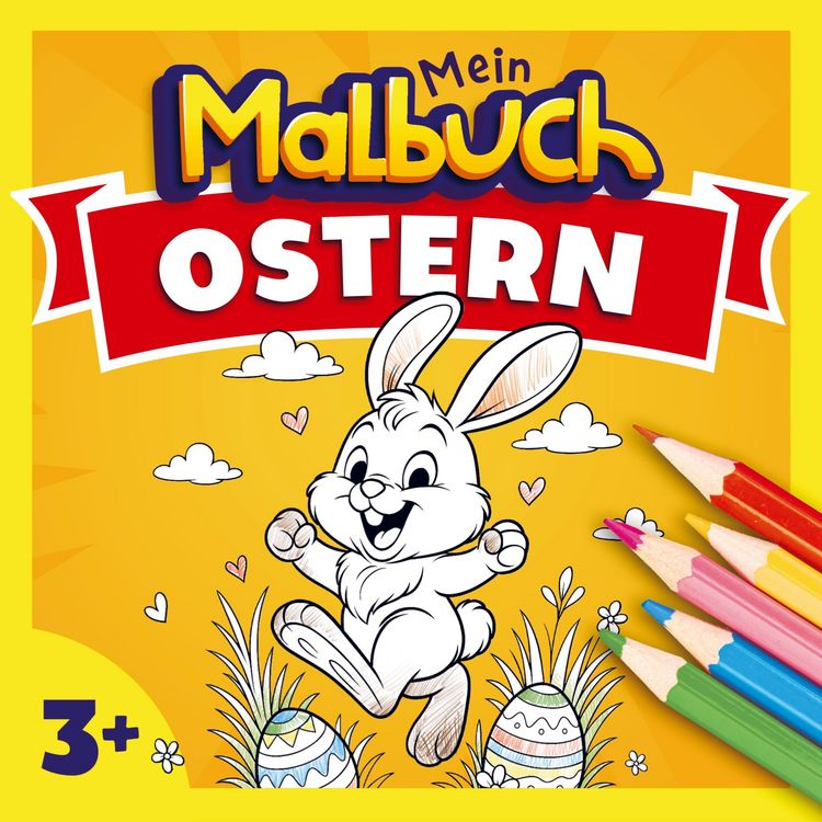 Produktbild: Ostern Malbuch f&uuml;r Kinder ab 3 Jahren