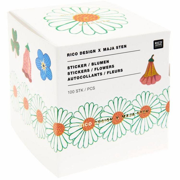 Produktbild: Sticker Midsommar Magic, Blumen MIX, 100 Stk