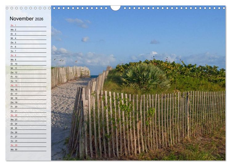 Produktbild: FLORIDA Idyllischer Sonnenscheinstaat (Wandkalender 2026 DIN A3 quer), CALVENDO Monatskalender