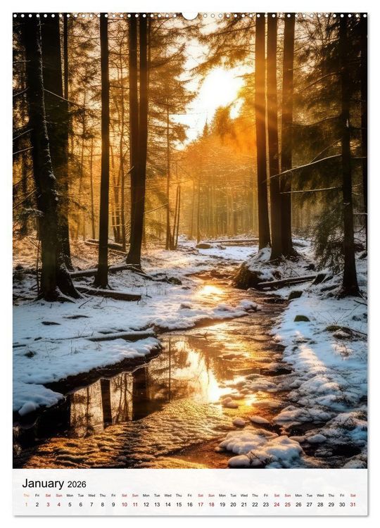 Produktbild: Dreamscapes of the Forest (High Quality Premium Wall Calendar 2026 DIN A2 portrait),CALVENDO 12 Month Wall Calendar