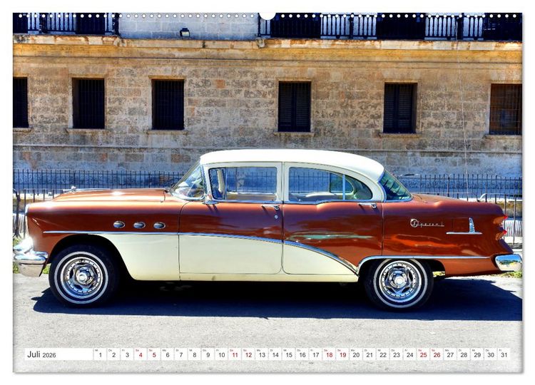 Produktbild: BUICK '55 - Mit 70 unterwegs in Kuba (Wandkalender 2026 DIN A2 quer), CALVENDO Monatskalender