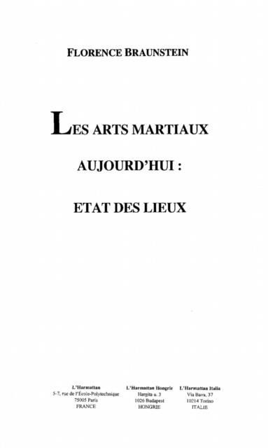 Produktbild: Les arts martiaux aujourd'hui