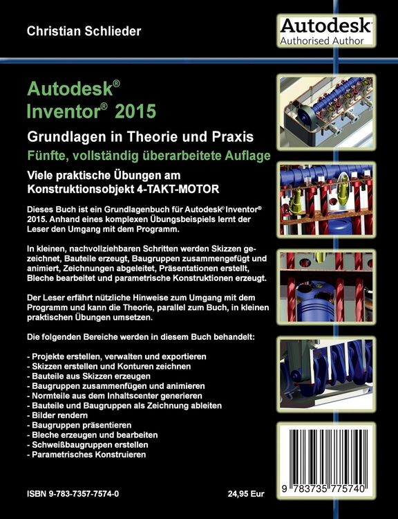 Produktbild: Autodesk Inventor 2015 - Grundlagen in Theorie und Praxis