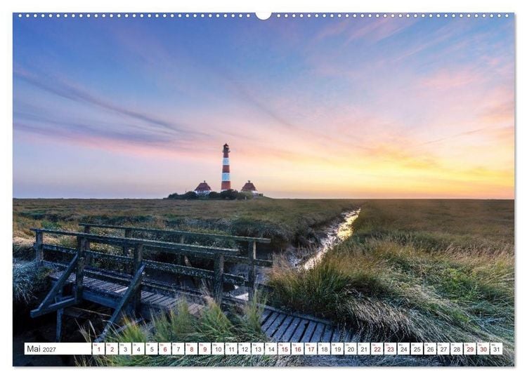Produktbild: Schleswig-Holstein - Momente zwischen den Meeren (Wandkalender 2027 DIN A2 quer), CALVENDO Monatskalender