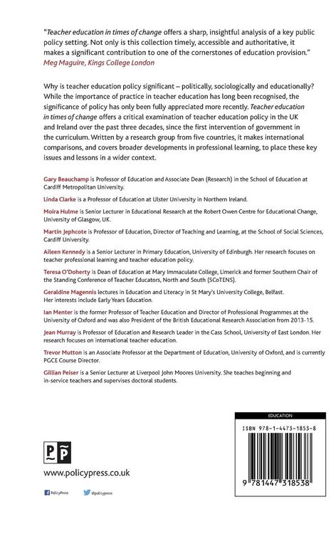 Produktbild: Teacher education in times of change