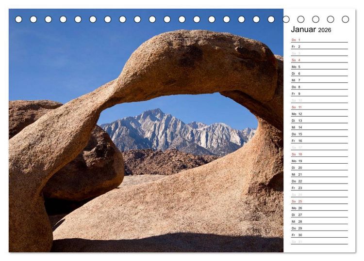 Produktbild: Kalifornien USA (Tischkalender 2026 DIN A5 quer), CALVENDO Monatskalender
