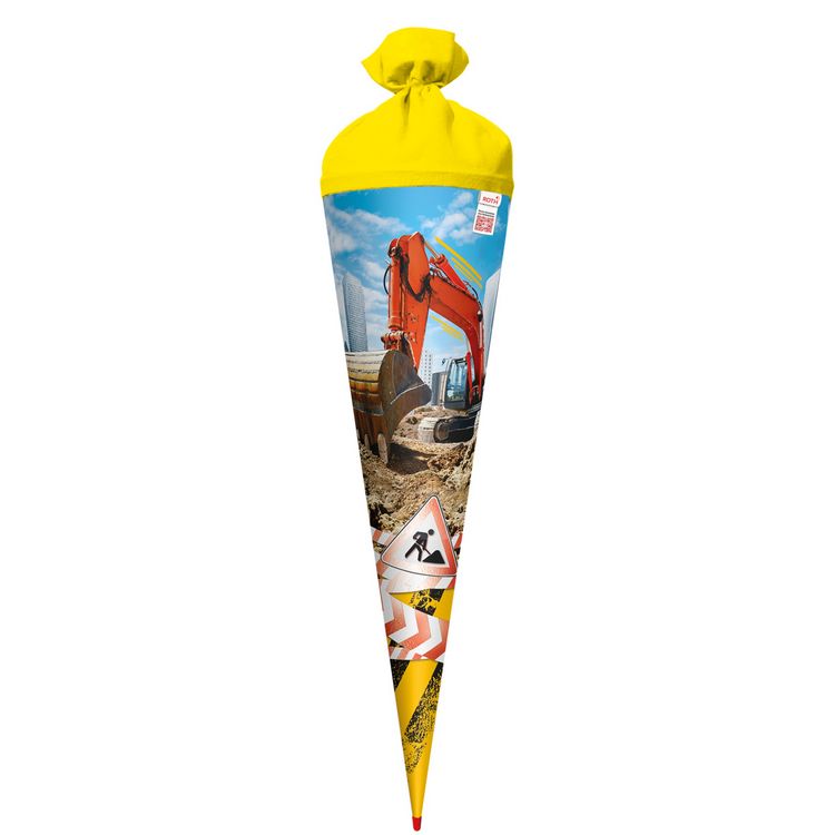 Produktbild: Motivschult&uuml;te, Achtung Bagger, 70cm, Folie
