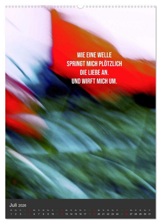 Produktbild: AugenweiTe Bilder.Texte.Inspirationen (Wandkalender 2026 DIN A2 hoch), CALVENDO Monatskalender