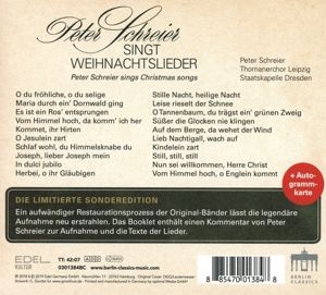 Produktbild: Peter Schreier Singt Weihnachtslieder-2019 Deluxe