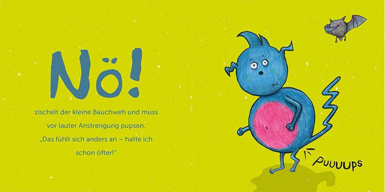 Produktbild: Der kleine Bauchweh: Bauchschmerzen bei Kindern - was steckt dahinter? Mini-Bilderbuch ab 3 &uuml;ber die Ursachen von psychosomatischen Beschwerden