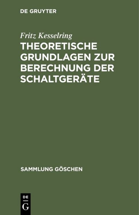 Produktbild: Theoretische Grundlagen zur Berechnung der Schaltger&auml;te