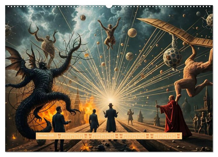 Produktbild: A Year of the Uncanny (Wall Calendar 2026 DIN A2 landscape), CALVENDO 12 Month Wall Calendar